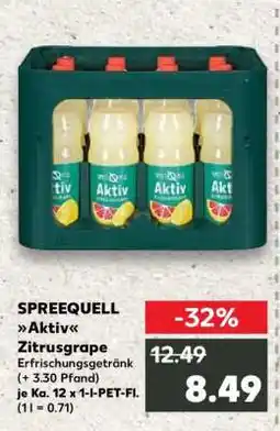 Kaufland SPREEQUELL Aktiv Zitrusgrape Angebot