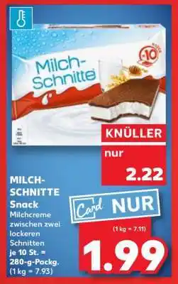 Kaufland MILCH-SCHNITTE Snack Angebot