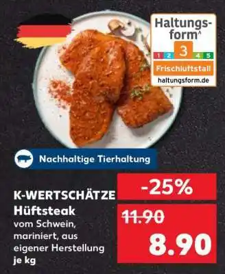 Kaufland K-WERTSCHÄTZE Hüftsteak Angebot
