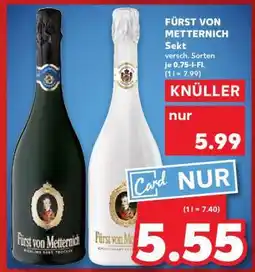 Kaufland FÜRST VON METTERNICH Sekt Angebot