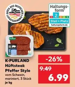 Kaufland K-PURLAND Hüftsteak Pfeffer Style Angebot