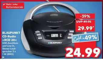 Kaufland BLAUPUNKT CD-Radio RCD 20 Angebot