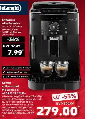 Kaufland Kaffee-Vollautomat Magnifica S ECAM 12.121.B Angebot