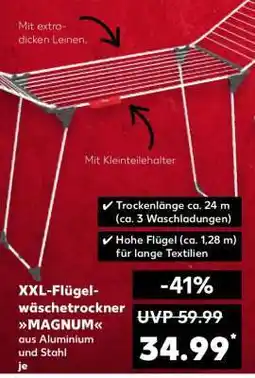 Kaufland XXL-Flügelwäschetrockner MAGNUM Angebot