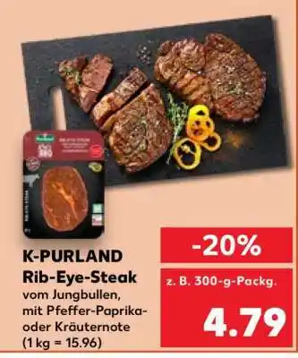 Kaufland K-PURLAND Rib-Eye-Steak Angebot