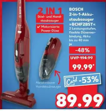 Kaufland BOSCH 2-in-1-Akkustaubsauger BCHF2BST Angebot