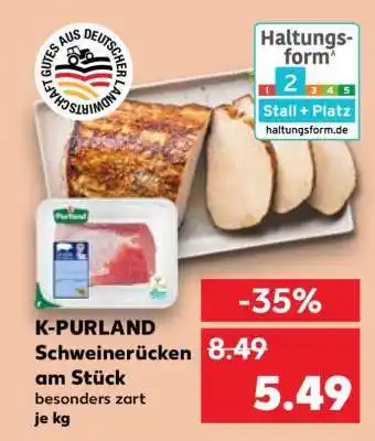 Kaufland K-PURLAND Schweinerücken am Stück Angebot