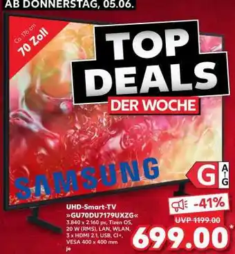 Kaufland UHD-Smart-TV GU70DU7199UXZG Angebot