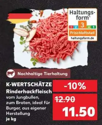 Kaufland K-WERTSCHÄTZE Rinderhackfleisch Angebot