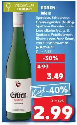 Kaufland ERBEN Wein Angebot