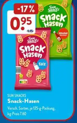 Aldi Süd SUN SNACKS Snack-Hasen Angebot