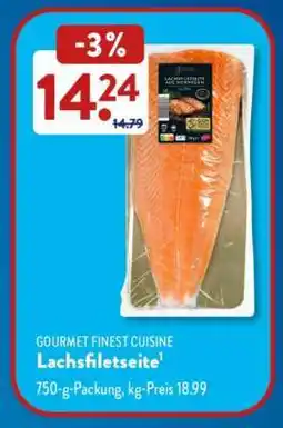 Aldi Süd Lachsfiletseite Angebot