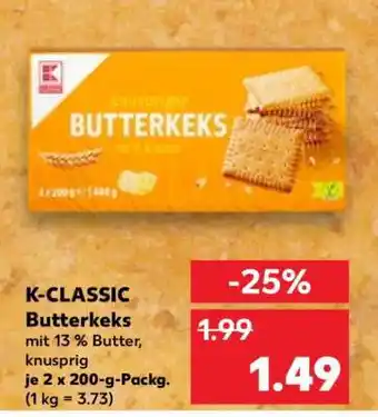 Kaufland K-CLASSIC Butterkeks Angebot