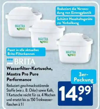 Aldi Süd Wasserfilter-Kartusche, Maxtra Pro Pure Performance Angebot