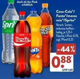 Aldi Süd Coca-Cola /Fanta /mezzo mix /Sprite Angebot