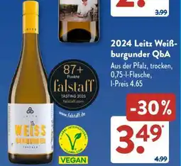 Aldi Süd 2024 Leitz Weißburgunder QbA Angebot