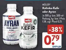 Aldi Süd Müller Kalinka-Kefir oder Ayran Angebot