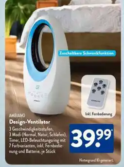 Aldi Süd AMBIAO Design-Ventilator Angebot
