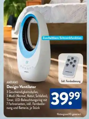 Aldi Süd AMBIAO Design-Ventilator Angebot