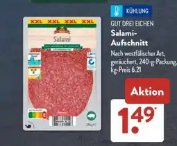 Aldi Süd GUT DREI EICHEN Salami-Aufschnitt Angebot