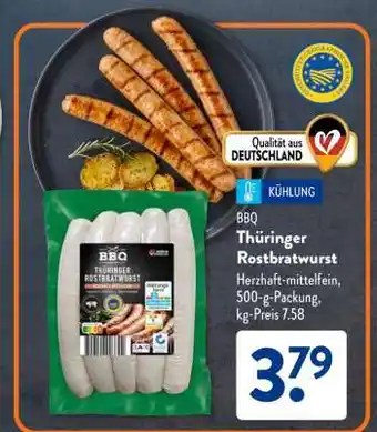 Aldi Süd Thüringer Rostbratwurst Angebot