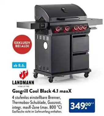 Aldi Süd Gasgrill Cool Black 4.1 maxX Angebot