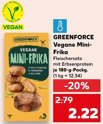 Kaufland GREENFORCE Vegane Mini Frika Angebot