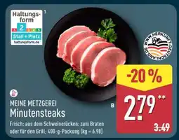 Aldi Nord MEINE METZGEREI Minutensteaks Angebot