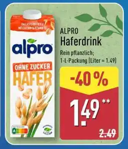 Aldi Nord ALPRO Haferdrink Angebot