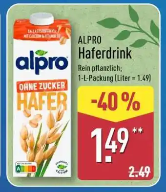 Aldi Nord ALPRO Haferdrink Angebot
