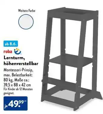 Aldi Süd Lernturm, höhenverstellbar Angebot