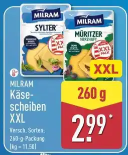 Aldi Nord MILRAM Käsescheiben XXL Angebot