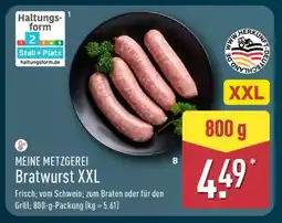 Aldi Nord MEINE METZGEREI Bratwurst XXL Angebot