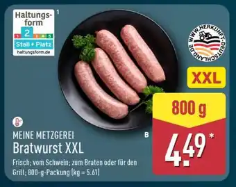 Aldi Nord MEINE METZGEREI Bratwurst XXL Angebot