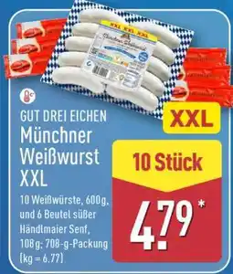 Aldi Nord GUT DREI EICHEN Münchner Weißwurst XXL Angebot