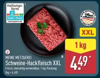 Aldi Nord MEINE METZGEREI Schweine-Hackfleisch XXL Angebot