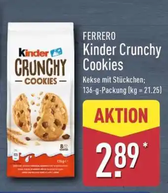 Aldi Nord kinder Crunchy Cookies Angebot