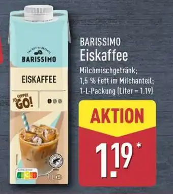 Aldi Nord BARISSIMO Eiskaffee Angebot