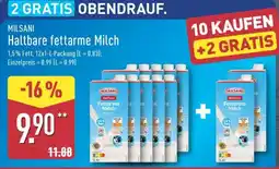 Aldi Nord MILSANI Haltbare fettarme Milch Angebot