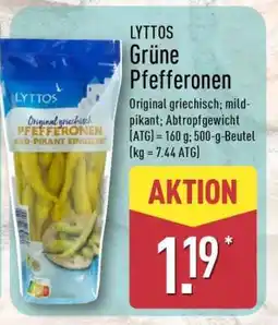 Aldi Nord LYTTOS Grüne Pfefferonen Angebot