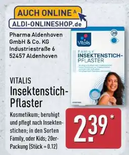 Aldi Nord VITALIS Insektenstich- Pflaster Angebot