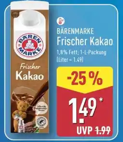 Aldi Nord Bärenmarke Frischer Kakao Angebot