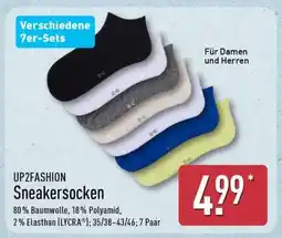 Aldi Nord UP2FASHION Sneakersocken Angebot