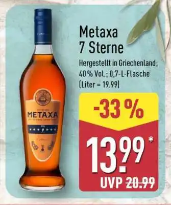 Aldi Nord METAXA 7 Sterne Angebot