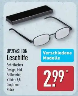 Aldi Nord UP2FASHION Lesehilfe Angebot