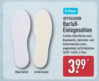 Aldi Nord UP2FASHION Barfuß-Einlegesohlen Angebot