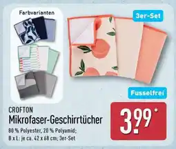Aldi Nord CROFTON Mikrofaser-Geschirrtücher Angebot