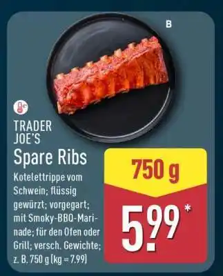 Aldi Nord TRADER JOE’S Spare Ribs Angebot
