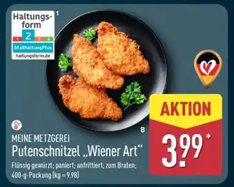 Aldi Nord MEINE METZGEREI Putenschnitzel „Wiener Art“ Angebot