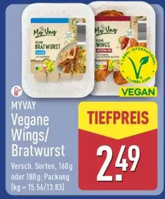 Aldi Nord MYVAY Vegane Wings/Bratwurst Angebot